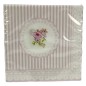 Paquet de 20 serviettes décor roses