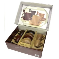 CL10030154  Coffret 4 tasses cafe+plateau 30,90 €