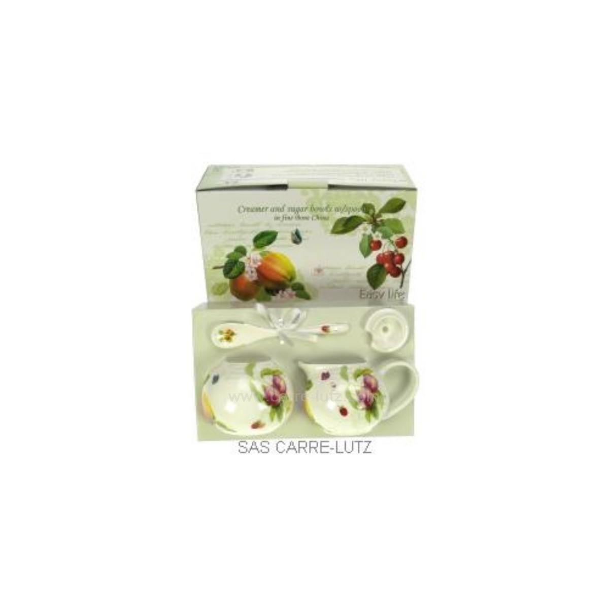 CL10030208  Coffret sucrier/cremier fruits 27,30 €