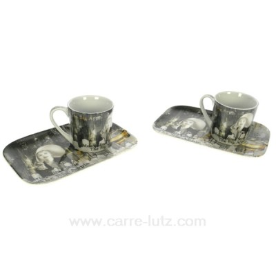 CL10030225  Coffret 2 tasses expresso New York 14,00 €