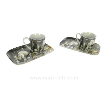 CL10030225  Coffret 2 tasses expresso New York 14,00 €