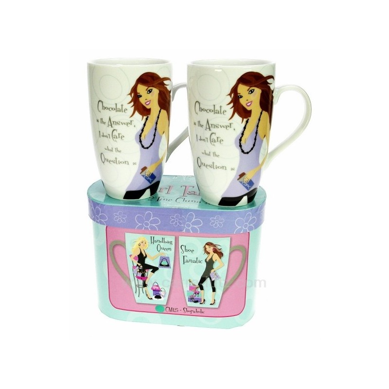 CL10030241  Mugs girls chocoholic par 2 19,60 €
