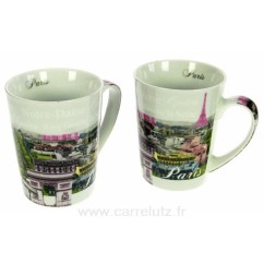 CL10030261  Coffret 2 mugs Paris vu du ciel 11,60 €