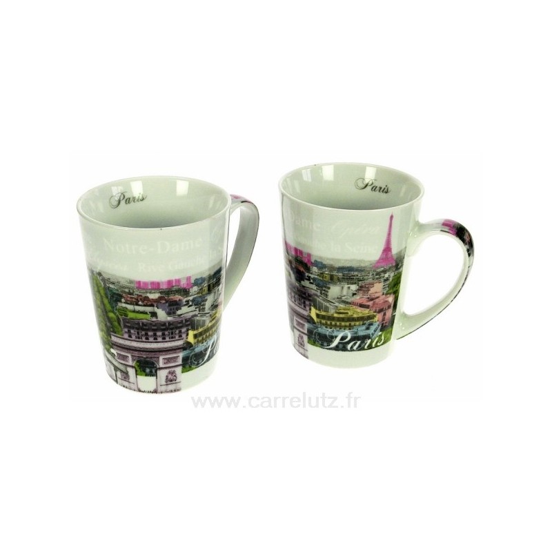 Coffret 2 mugs Paris vu du ciel