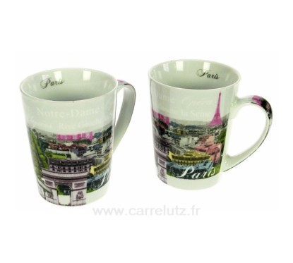 Coffret 2 mugs Paris vu du ciel