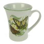 Mug en porcelaine décor papillons filet vert Porcelaine Lhonneur