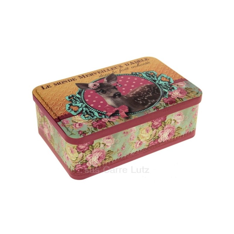 CL10030353  Boite à sucre en métal décoré Orval Créations le monde d'Adéle  8,00 €