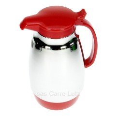 CL10031037  Pichet isotherme 1 litre rouge et inox 19,90 €