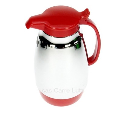 CL10031037  Pichet isotherme 1 litre rouge et inox 19,90 €