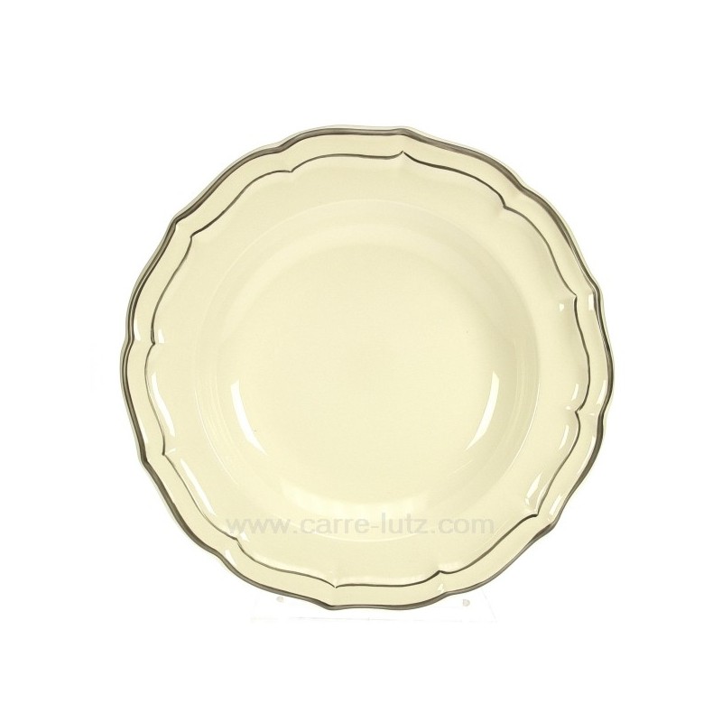 CL10069801  Assiettes creuses Filet taupe en coffret de 6 Faience de Gien 100,20 €