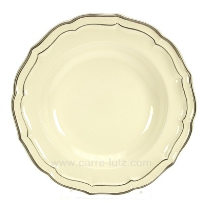 CL10069801  Assiettes creuses Filet taupe en coffret de 6 Faience de Gien 100,20 €