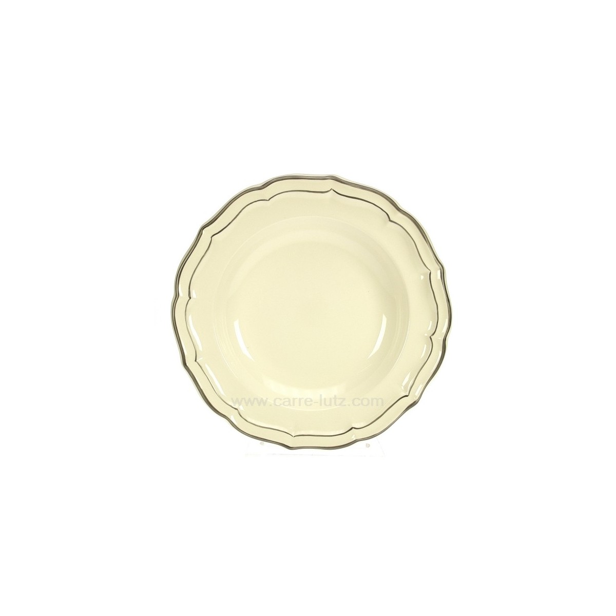 CL10069801  Assiettes creuses Filet taupe en coffret de 6 Faience de Gien 100,20 €