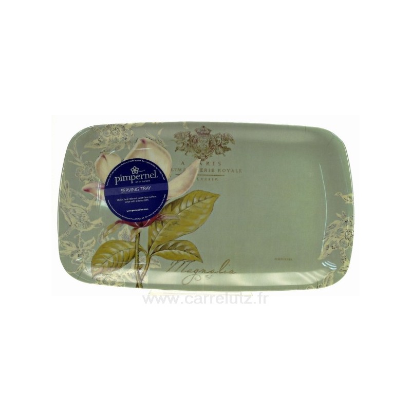 CL11020109  Plateau rectangulaire décor Vintage toile﻿ en mélamine﻿ 35x20,3 cm Pimpernel﻿﻿ 14,60 €