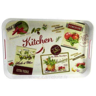 CL11020129  Plateau mélamine﻿ décor vintage kitchen﻿ 44,90 €