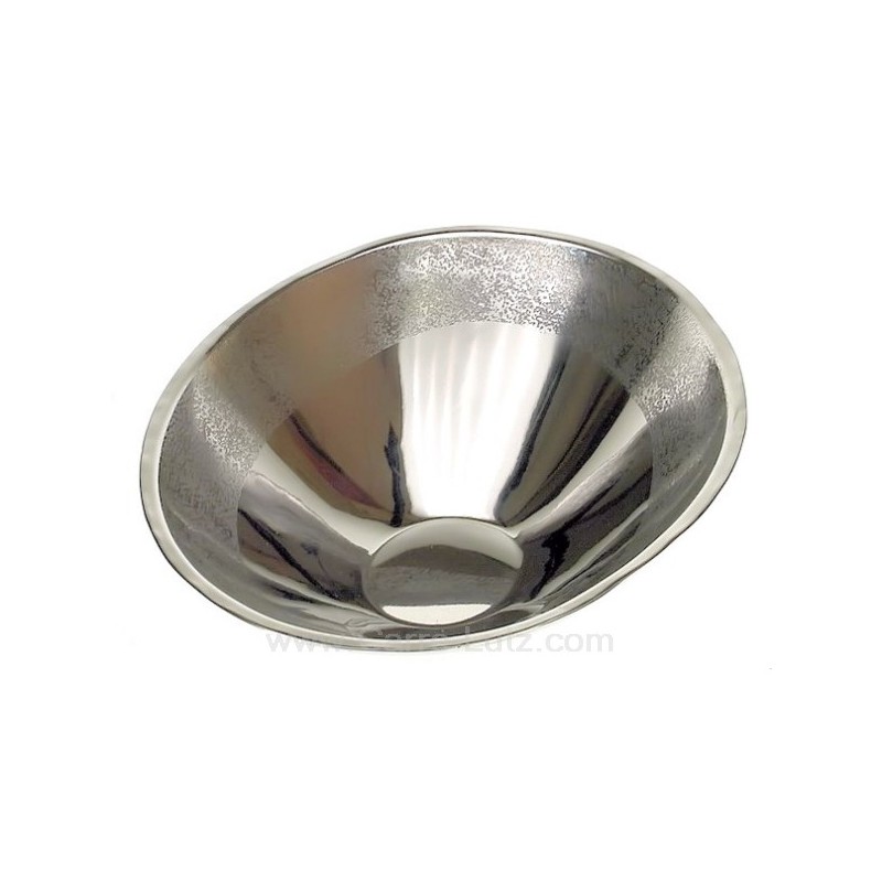 CL12000040  Corbeille à fruits forme ovale et incliné double paroi en inox brillant finition marbré noir 47,80 €