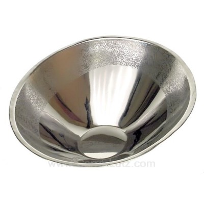 CL12000040  Corbeille à fruits forme ovale et incliné double paroi en inox brillant finition marbré noir 47,80 €