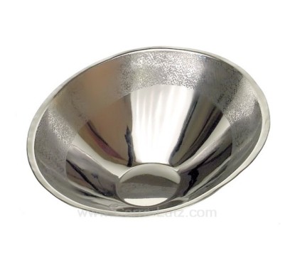 CL12000040 Corbeille à fruits forme ovale et incliné double paroi en inox brillant finition marbré noir 47,80 €