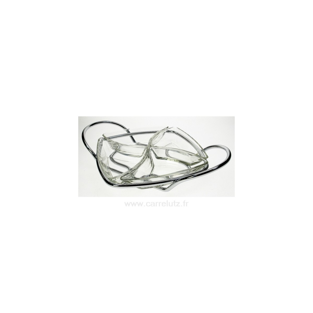 CL13000054  Service apéritif 4 coupelles support chromé﻿ 42,60 €