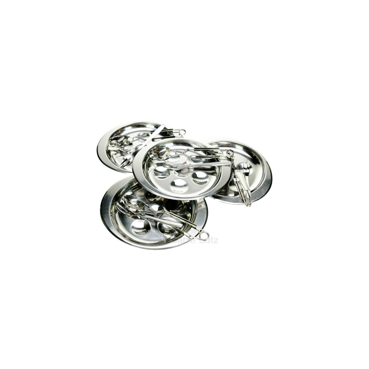 CL13002004  Service 12 pièces à escargot en inox 43,50 €