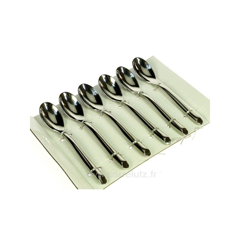 CL14000043  Coffret 6 cuillères à café en inox forgé brillant﻿ 18,60 €
