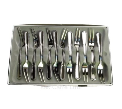 Coffret 12 fourchettes escargot Améfa Contour