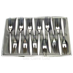 CL14004006  Coffret 12 fourchettes à escargot Améfa Florence 38,10 €