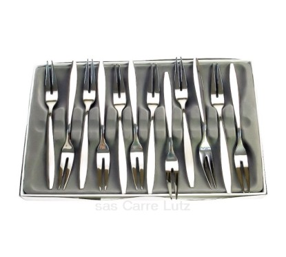 CL14004006  Coffret 12 fourchettes à escargot Améfa Florence 38,10 €