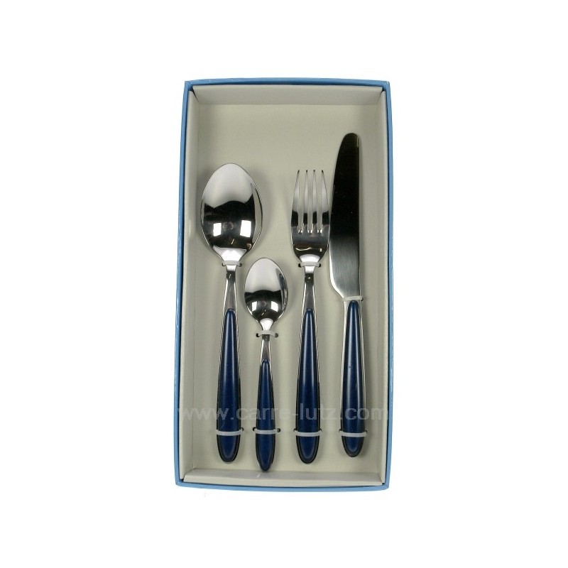Coffret 24 p. Flint bleu