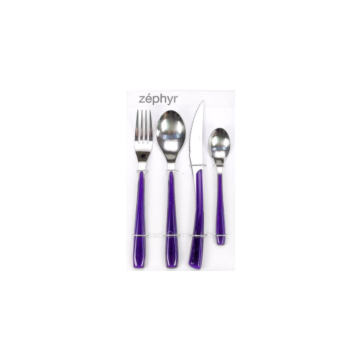 CL14005043  Coffret ménagère 24 pièces Améfa couleur violine 55,00 €