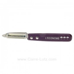 Couteau julienne manche en bois vernis aubergine L'ECONOME, reference CL14006083
