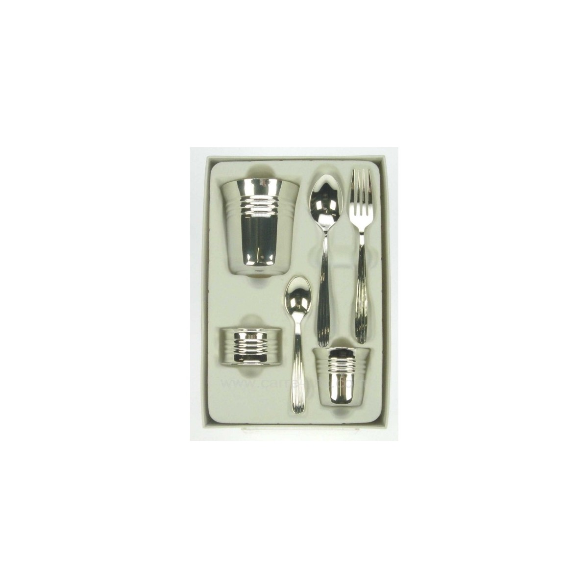 CL14600012 Coffret couverts enfant en métal argenté 50,70 € CL14600012 Coffret couverts enfant en métal argenté 50,70 €