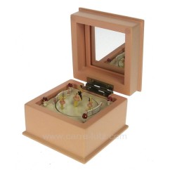 CL14600050  Petit boite à musique en bois rose 28,20 €