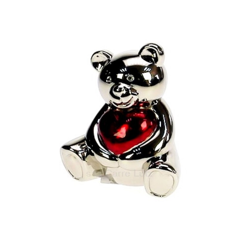 CL14600086 Tirelire ourson coeur en métal argenté 19,90 € CL14600086 Tirelire ourson coeur en métal argenté 19,90 €
