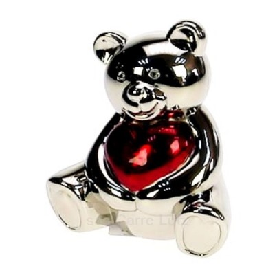 CL14600086 Tirelire ourson coeur en métal argenté 19,90 €