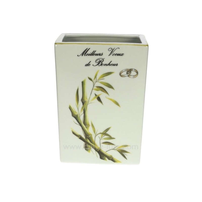 CL14601000  Vase mariage déor bambou porcelaine lhonneur 30,90 €