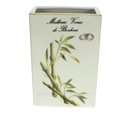 CL14601000  Vase mariage déor bambou porcelaine lhonneur 30,90 €