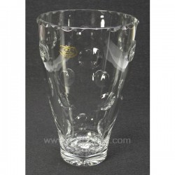 Vase cristal de Paris model bulle hauteur 24,5 cm, reference CL18000054