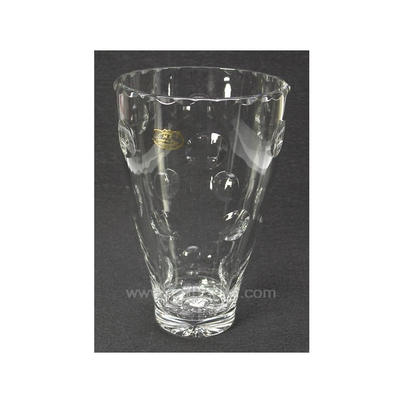 Vase cristal de Paris model bulle hauteur 24,5 cm