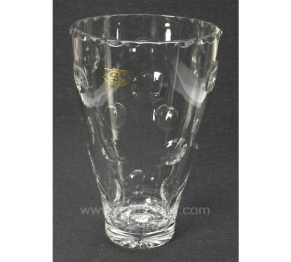 Vase cristal de Paris model bulle hauteur 24,5 cm