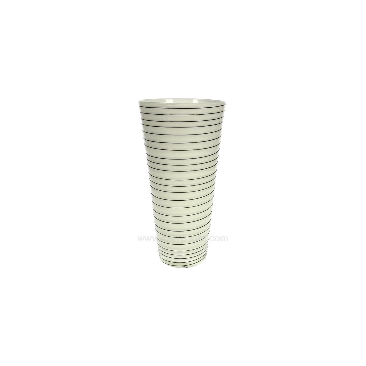 CL18000057 Vase blanc filet noir hauteur 25,5 cm 31,50 € CL18000057 Vase blanc filet noir hauteur 25,5 cm 31,50 €