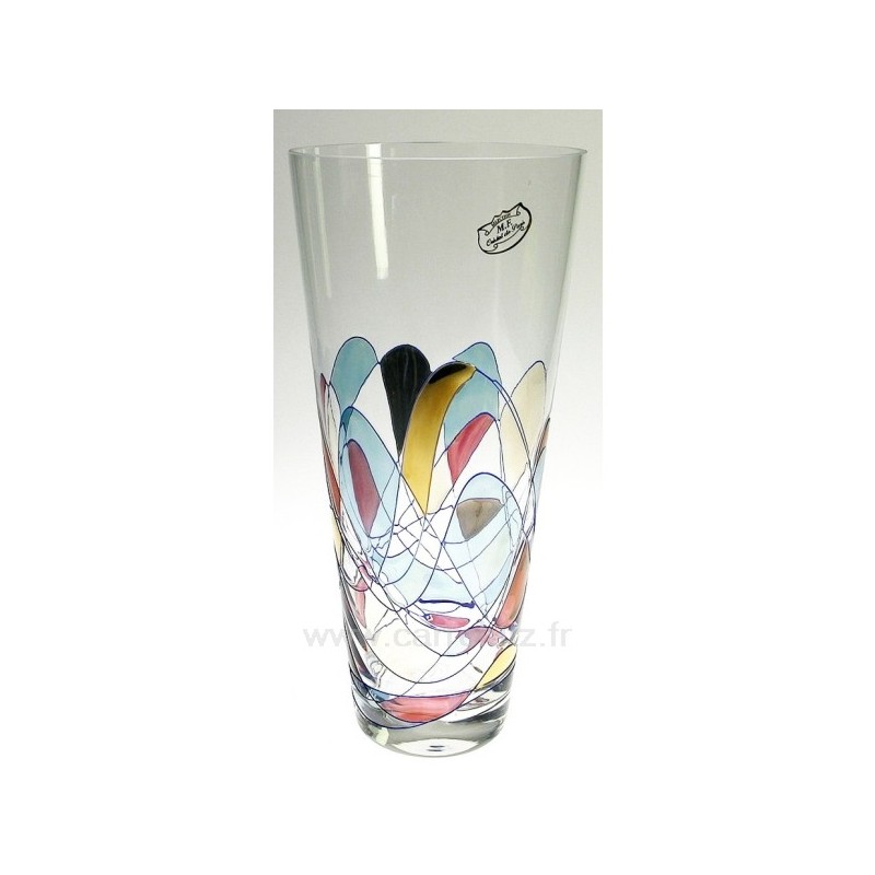 Vase Cristal de Paris model Galleria﻿ hauteur 30 cm