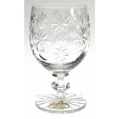 CL20010162  6 Verres à eau cristal taillé Cristal de Paris﻿ model Brest﻿﻿ 69,10 €