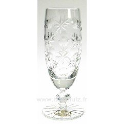 CL20010163  6 Flutes à champagne cristal taillé Cristal de Paris﻿ model Brest﻿ 69,10 €