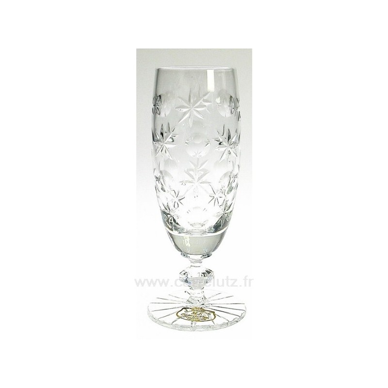 CL20010163  6 Flutes à champagne cristal taillé Cristal de Paris﻿ model Brest﻿ 69,10 €