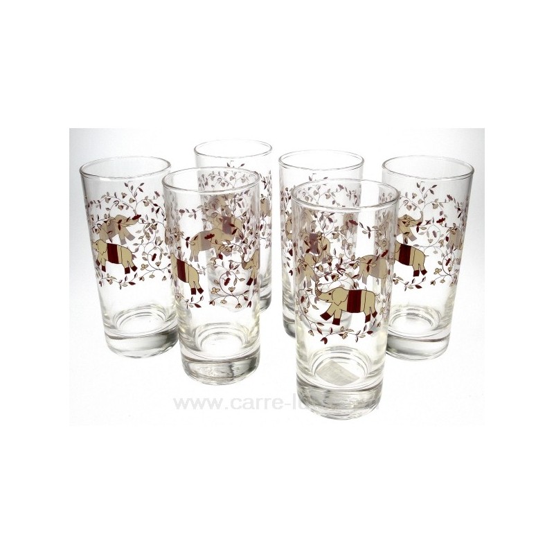 6 verres orangeade colombo