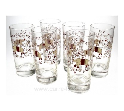 6 verres orangeade colombo