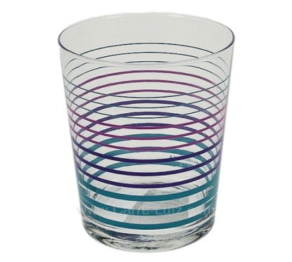 Boite de 6 verres Plum en verre décoré ligne