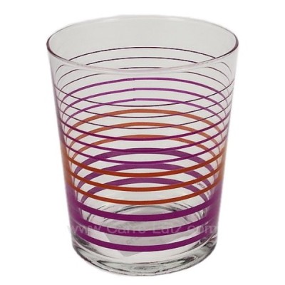 CL20011109  Boite de 6 verres Frutti en verre décoré ligne 13,10 €