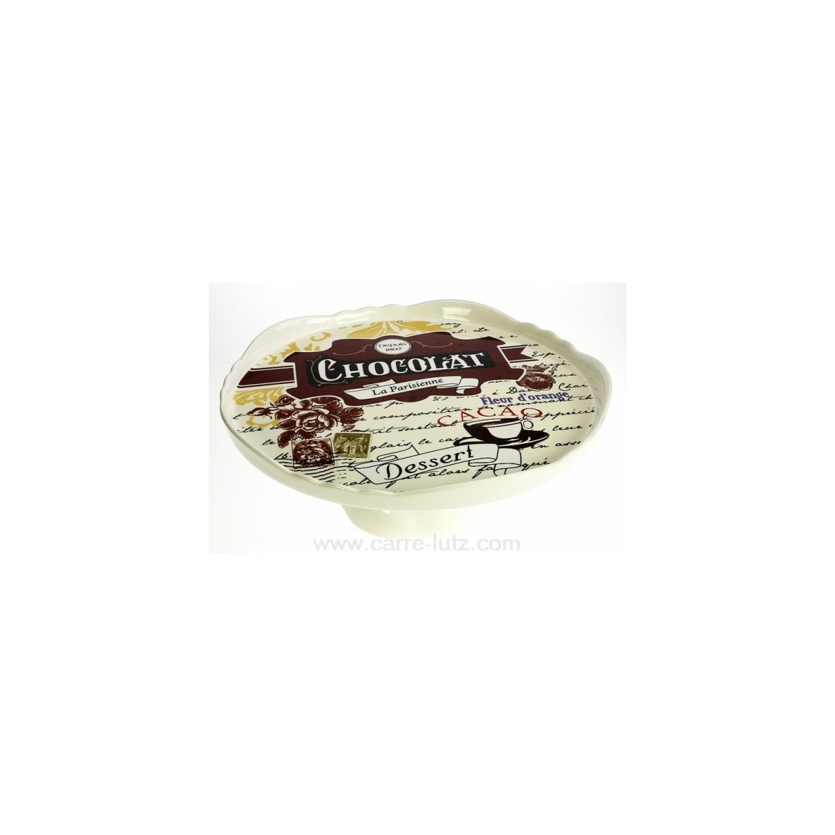 CL21010023 Plat a gateaux sur pied chocolat 40,60 € CL21010023 Plat a gateaux sur pied chocolat 40,60 €