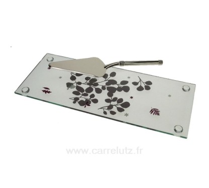 CL21010042  Plat à cake verre décor nature 28,40 €